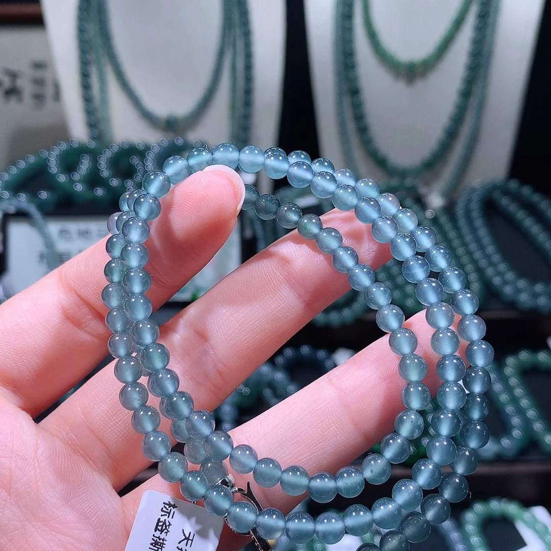 未镶嵌手链翡翠天然a货翡翠项链5