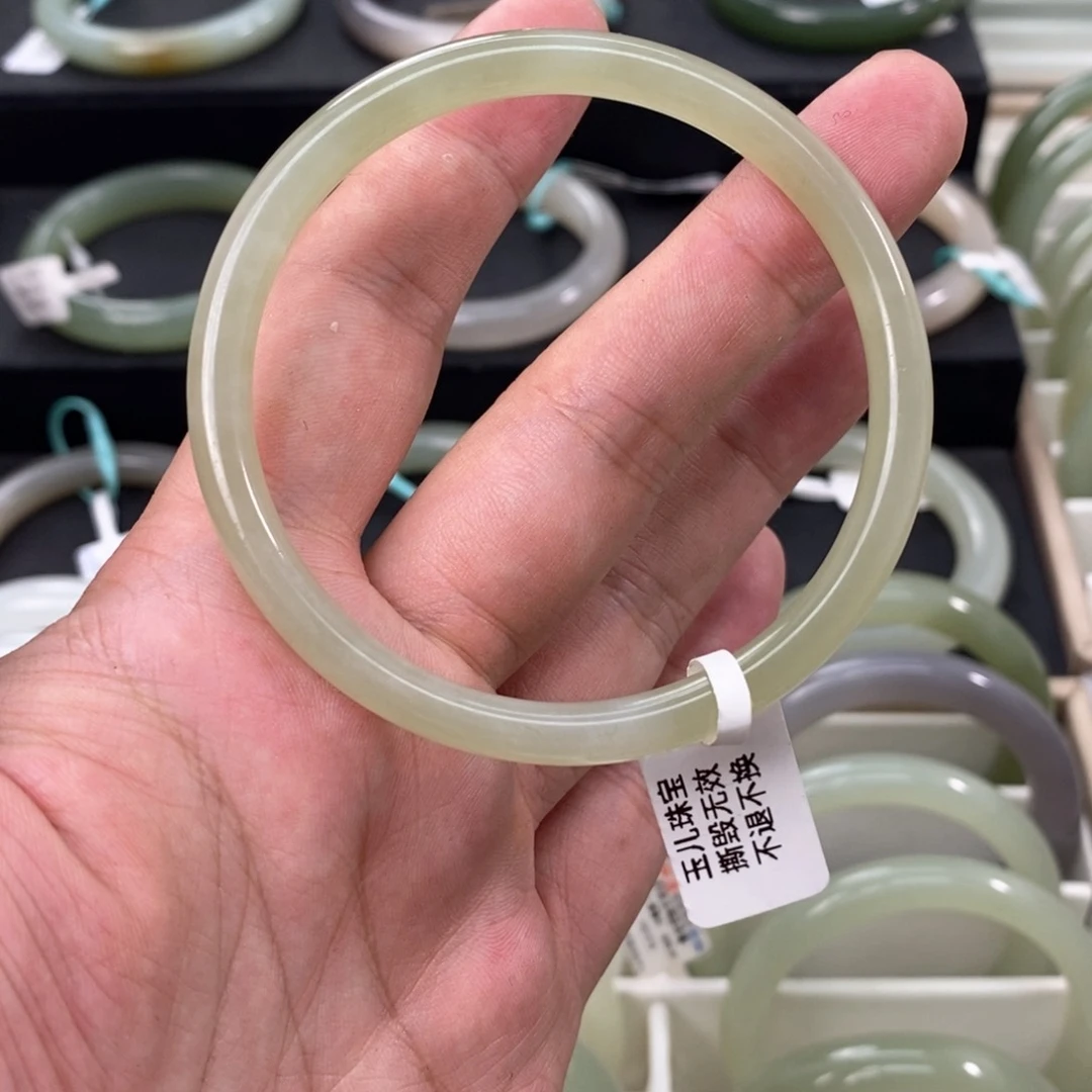 和田玉手镯未镶嵌5859