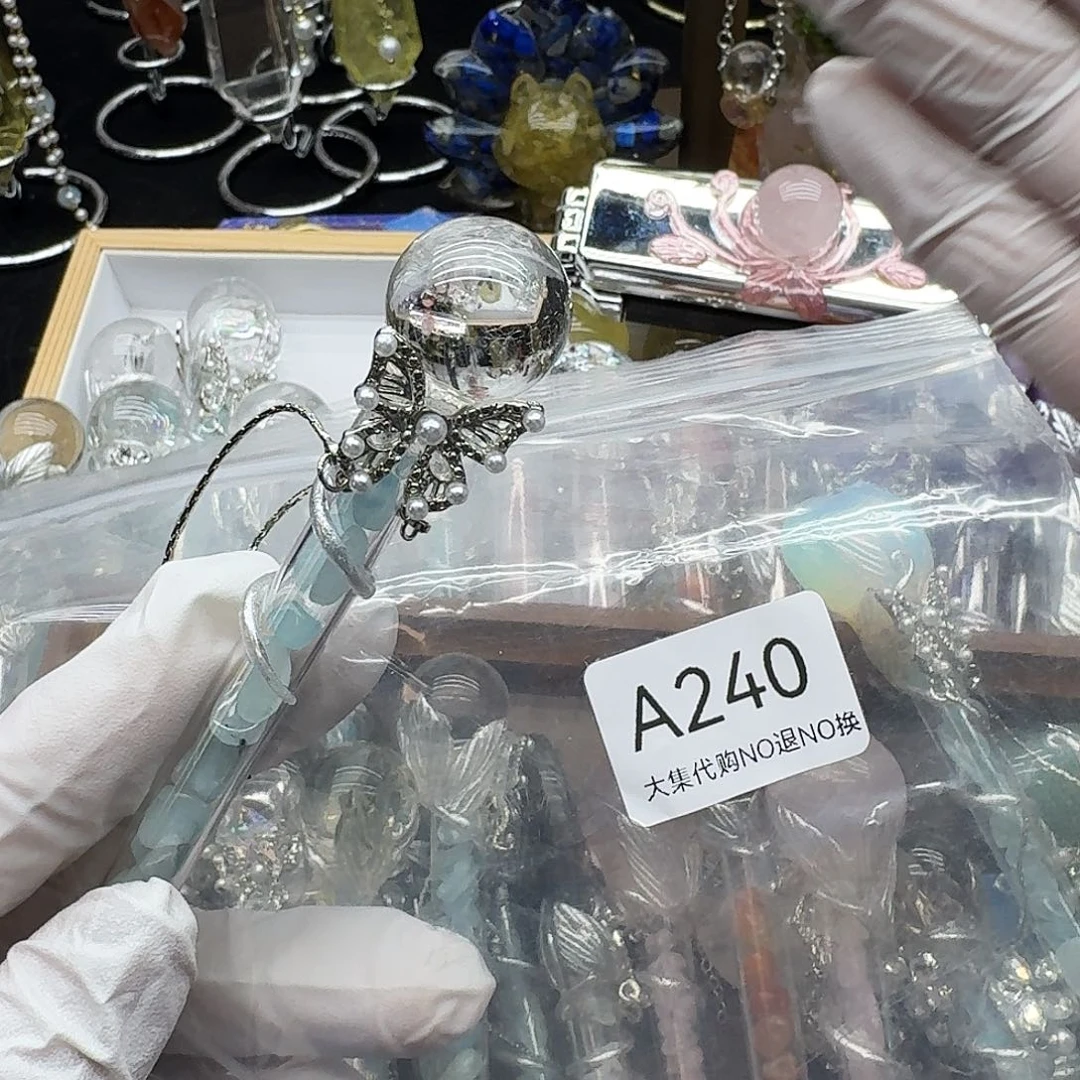 资***者颈饰烟晶未镶嵌白