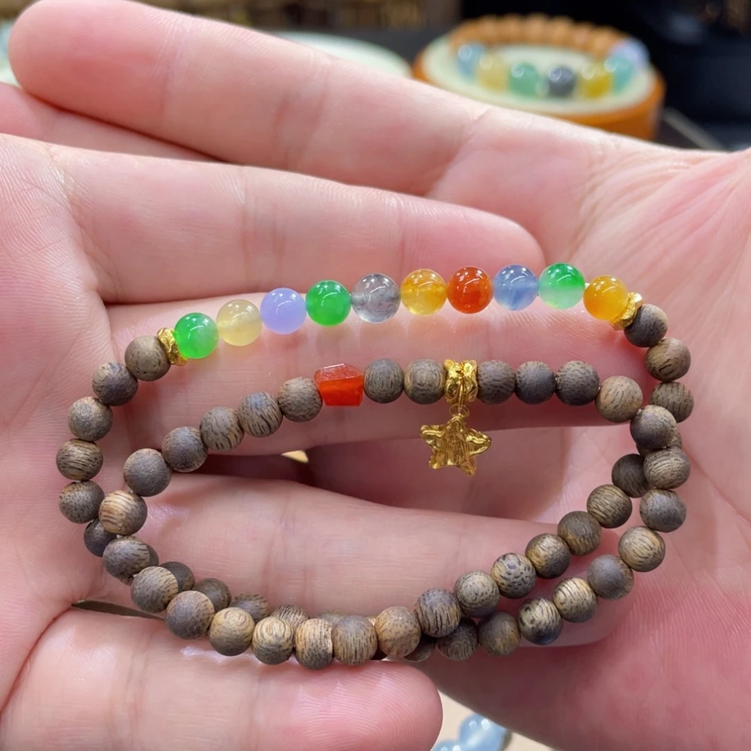 未镶嵌手链翡翠浓彩半圈