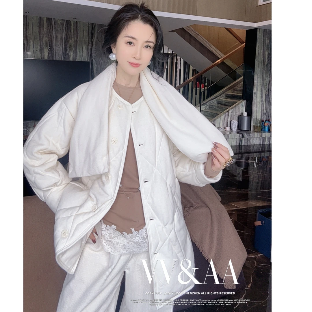VV&AA  时尚百搭围脖鹅绒服（带围脖）ZH88300