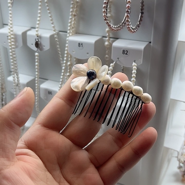 未镶嵌发饰淡水珍珠
