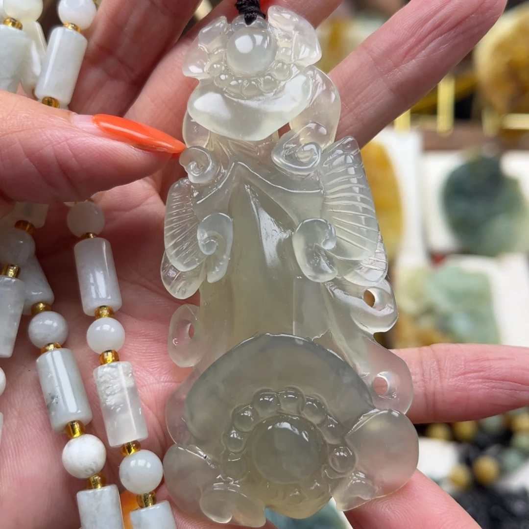 岫玉未镶嵌挂件挂件