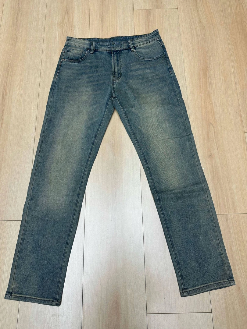 男士休闲手擦做旧牛仔裤/lp