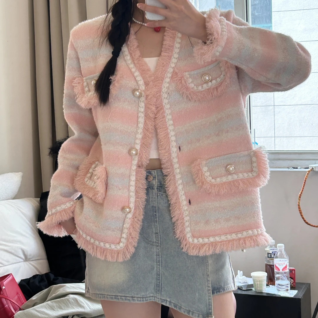 【727】秋冬时尚气质小香风女外套