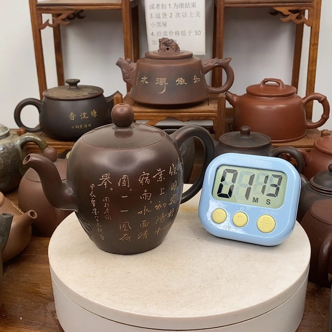 小***陳坭兴陶茶壶作品微瑕