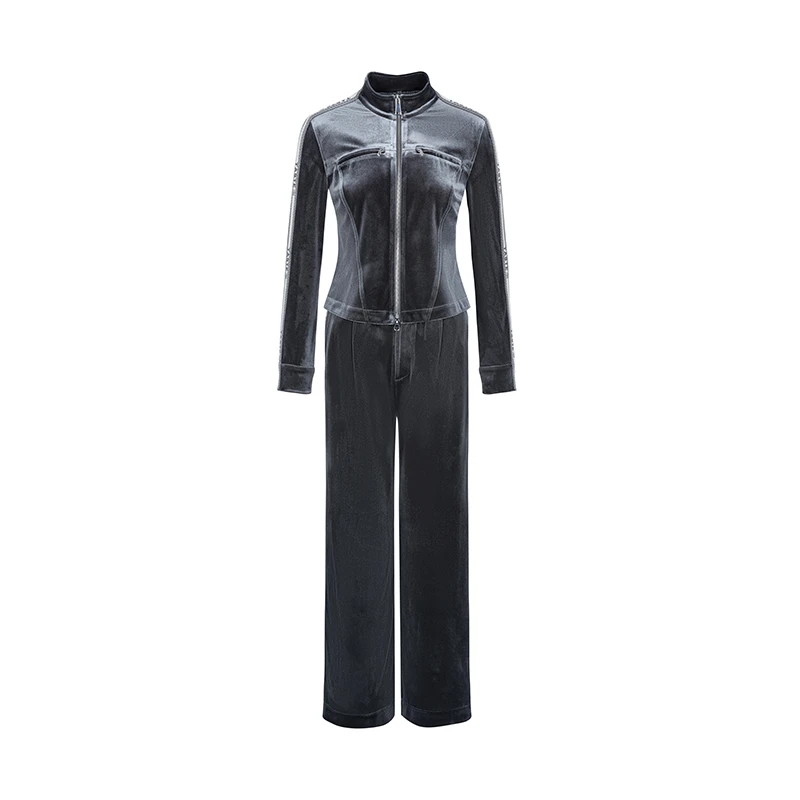 设计师女装2025秋季新款套装时尚运动风高级轻奢休闲套装43510