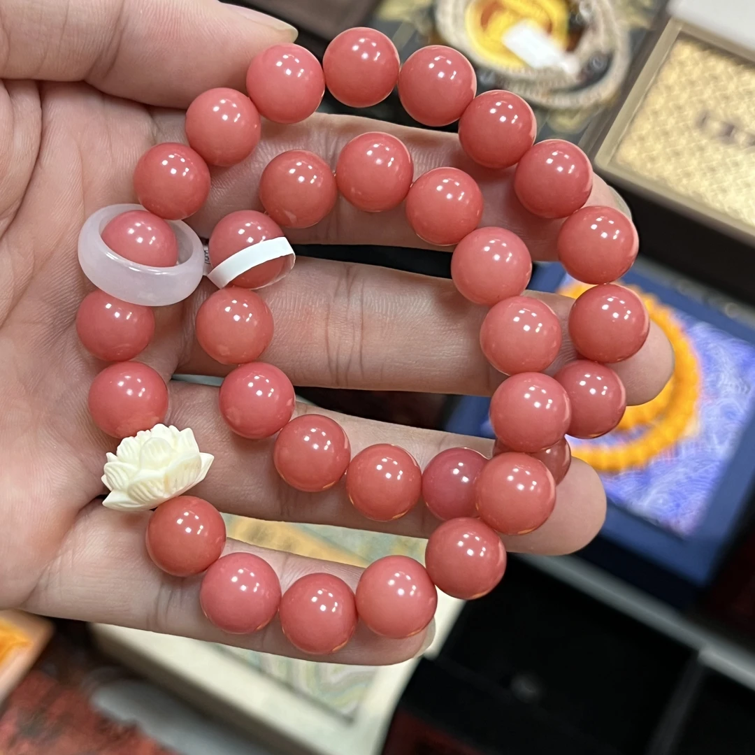 粉色双圈手串无礼盒