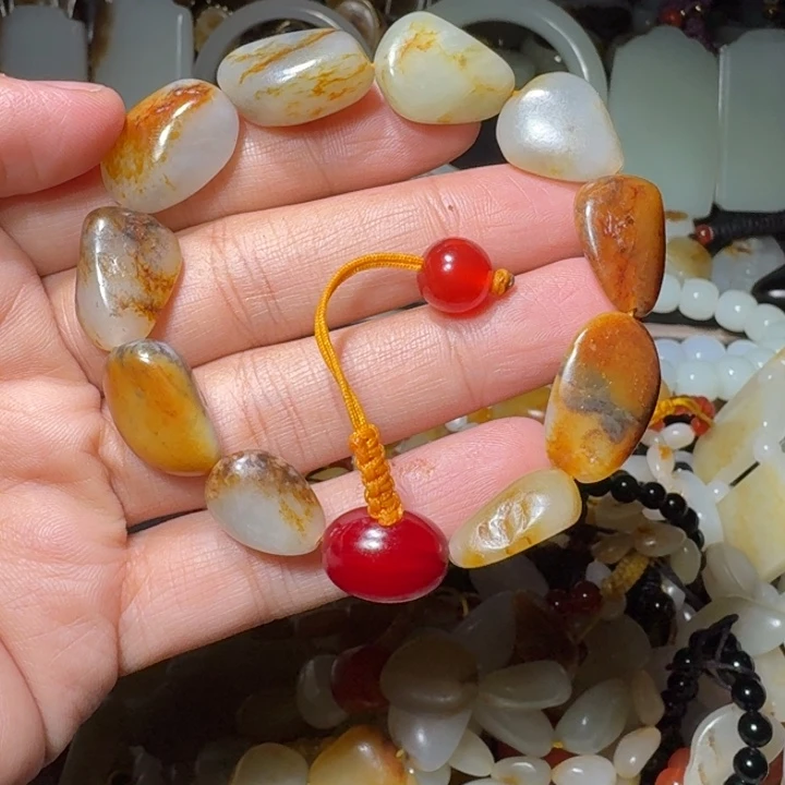 和田玉未镶嵌手链