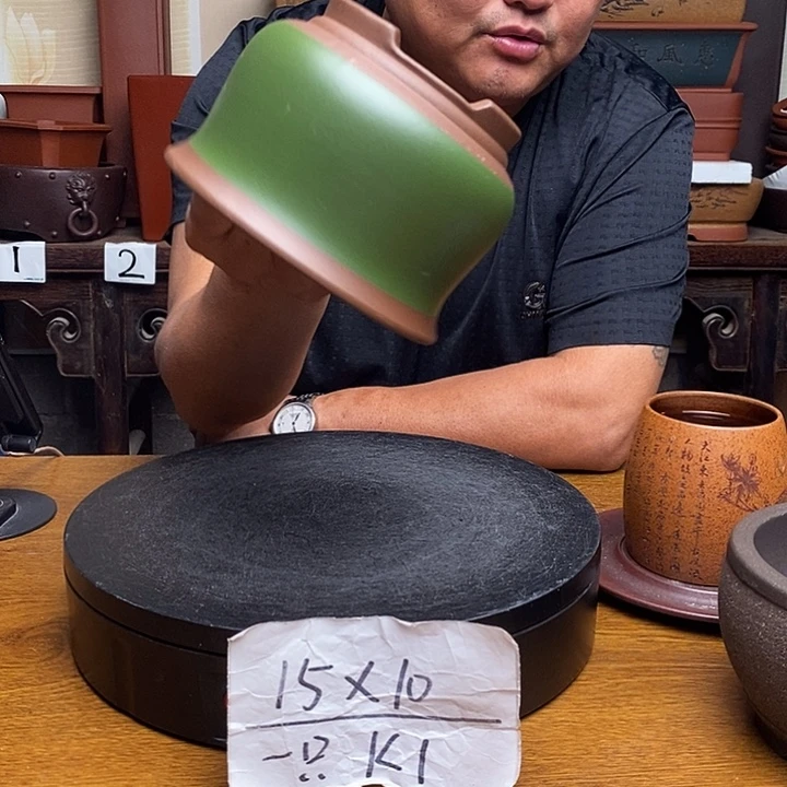 紫砂花盆货号一只KK1