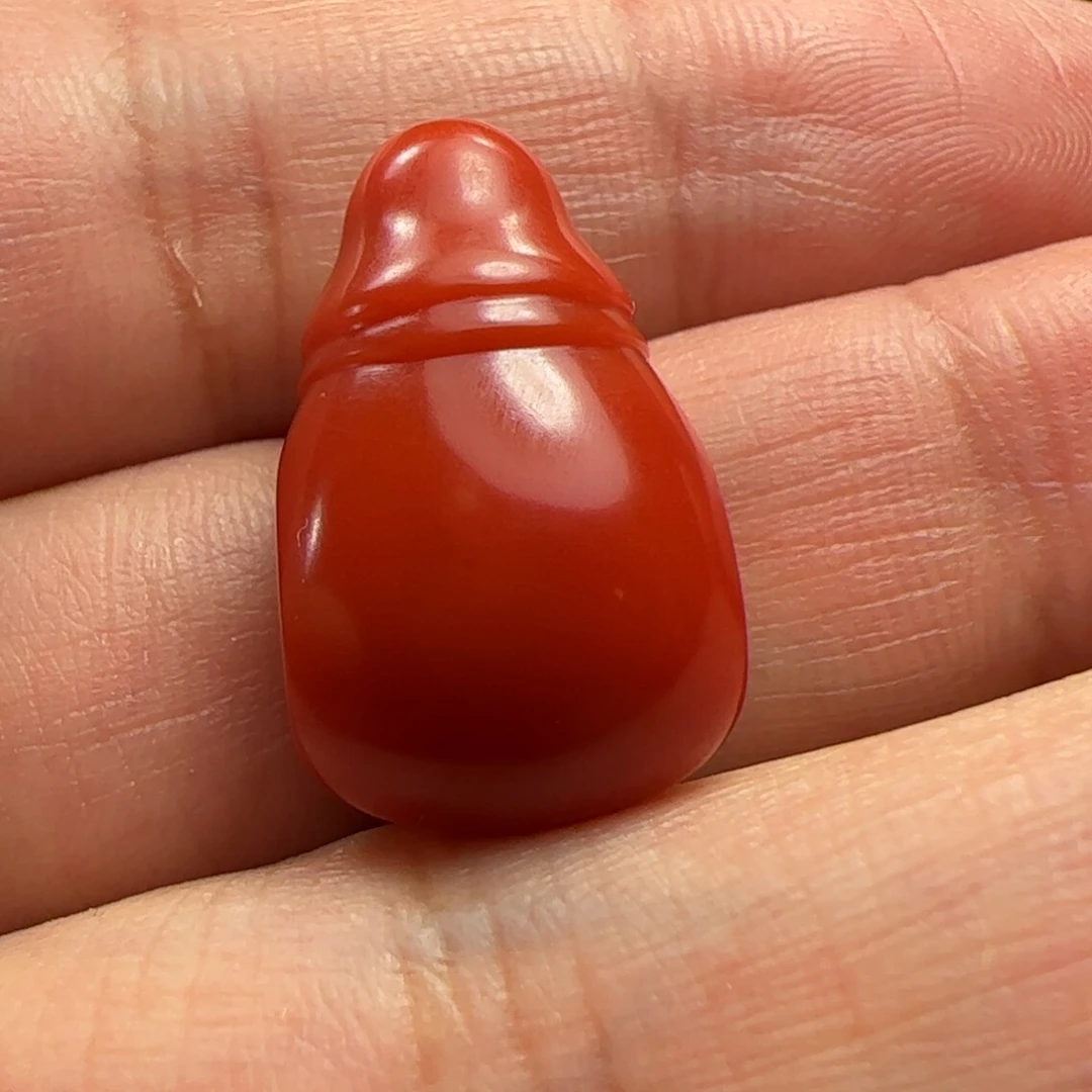 未镶嵌三通南红玛瑙