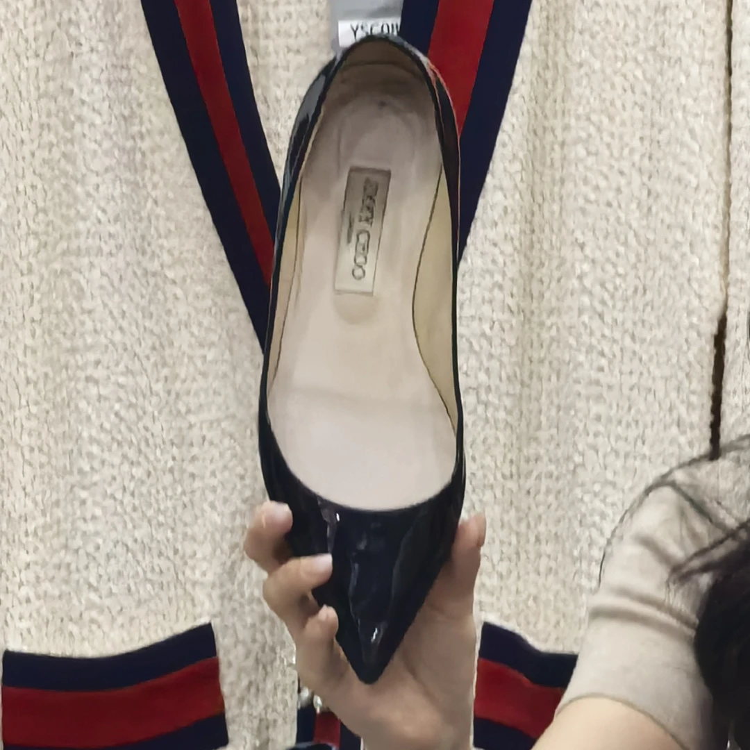 95新 Alexander McQueen/亚历山大·麦昆 吉米周平底鞋不退换