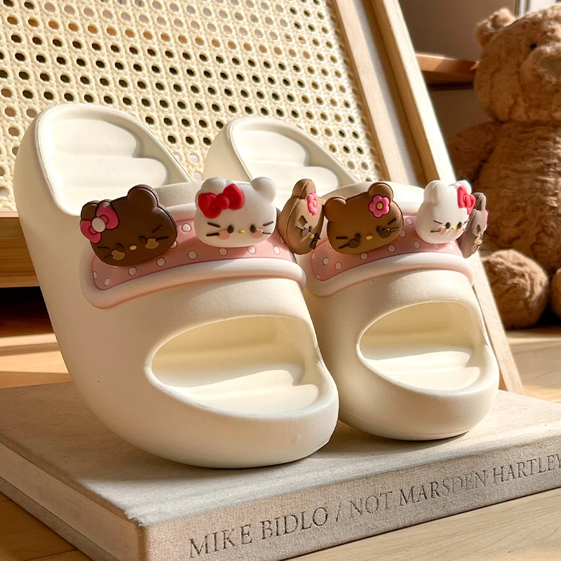 DIMIFEI厚底踩屎感凉拖鞋女夏季室内居家居卡通可爱防滑拖鞋外穿