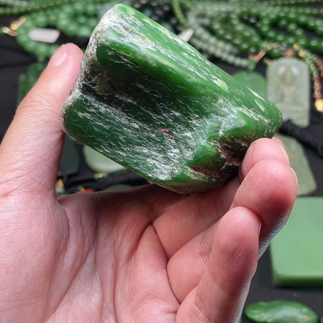 快***窈和田玉（碧玉）未镶嵌颈饰