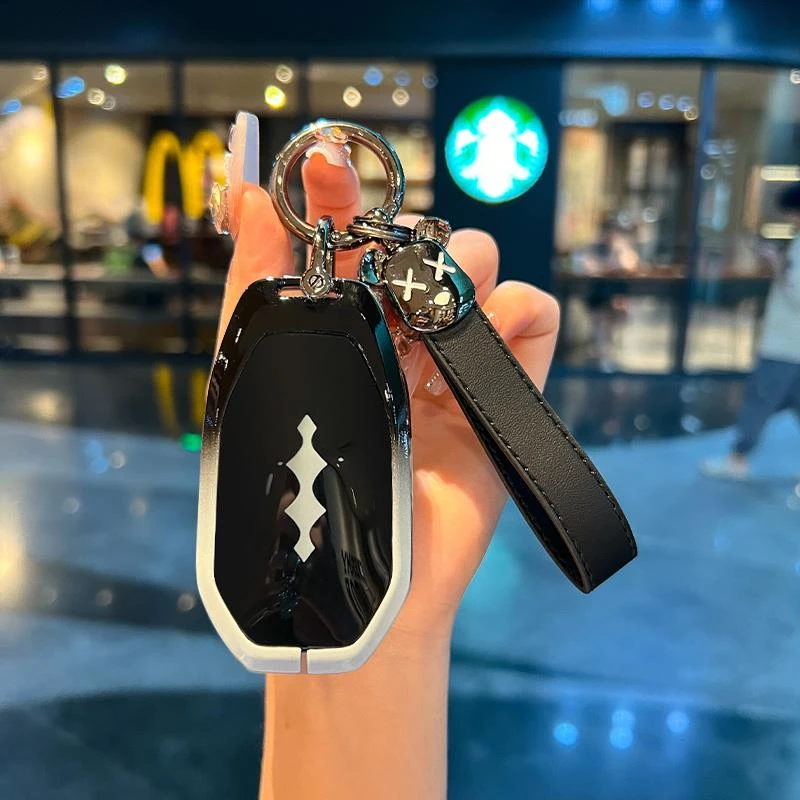 比亚迪方程豹5钥匙套豹5专用保护钥匙壳豹五豹8豹3汽车扣包高档男