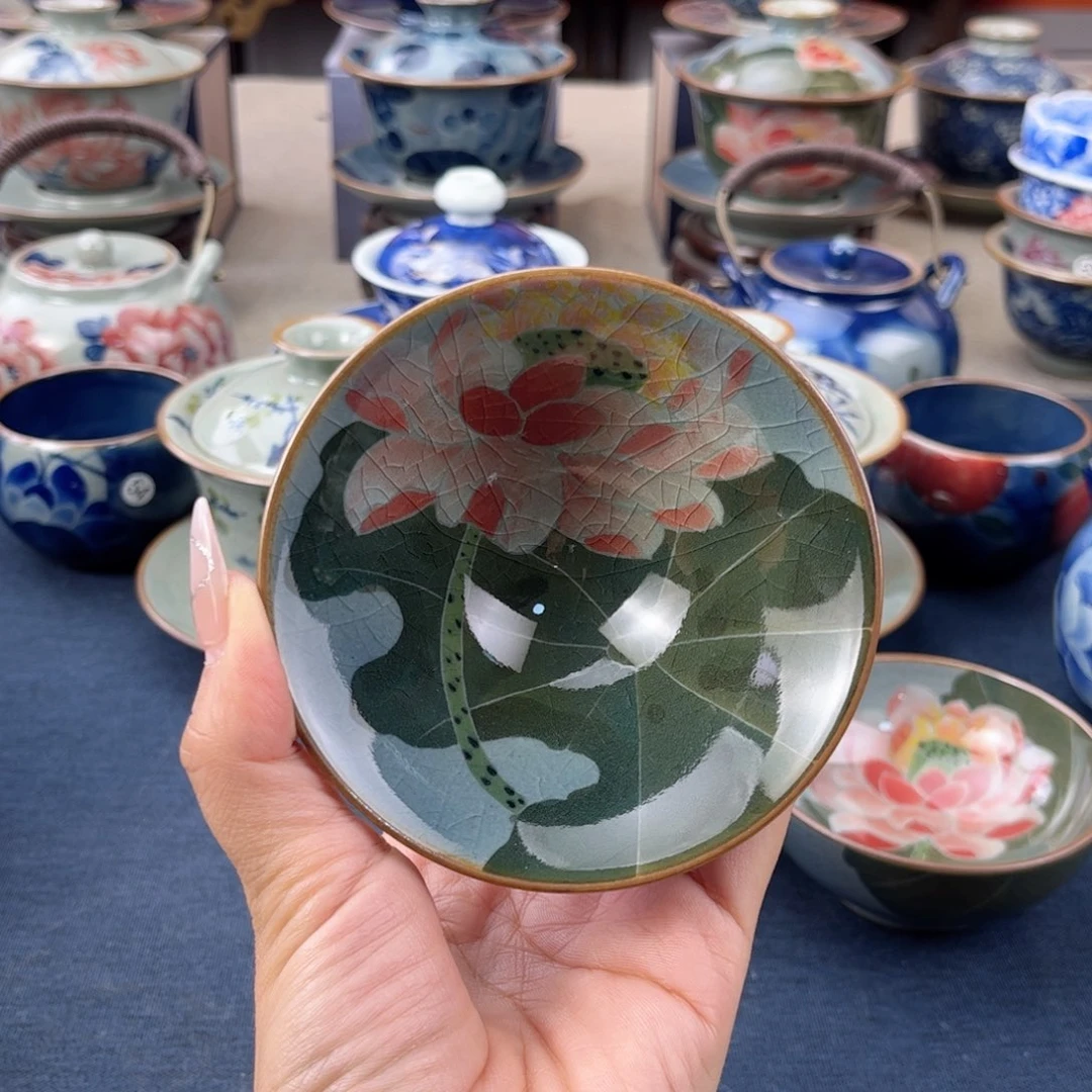 杯景德镇手绘手工茶具
