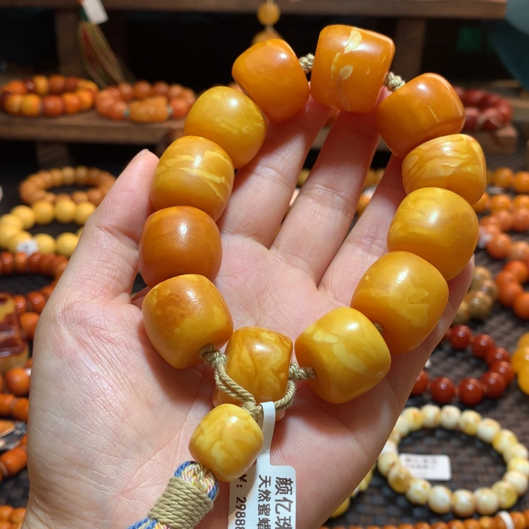 蜜蜡未镶嵌手串蜜蜡手串