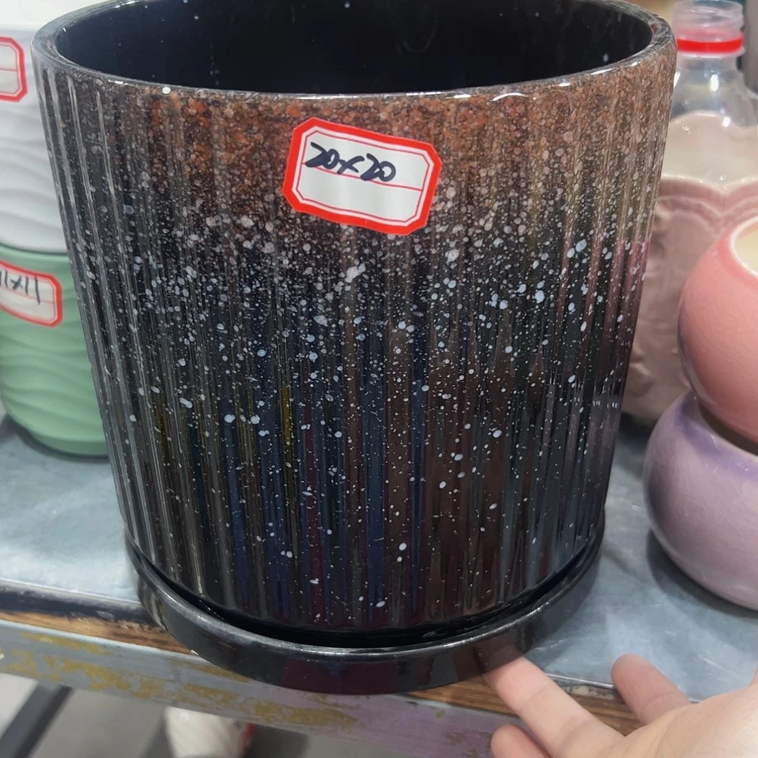 外贸尾单陶瓷花盆凑单10米包邮瑕疵