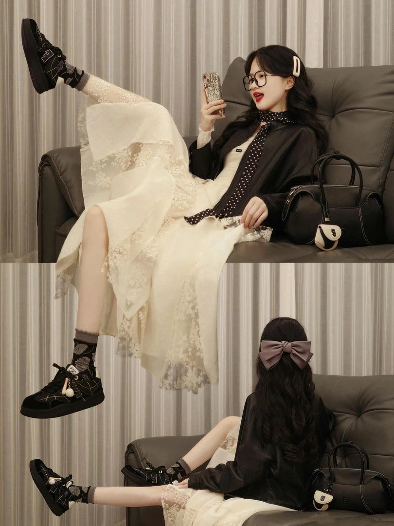 2025新款韩系早秋穿搭套装女甜美减龄色西装外套蕾丝连衣裙显瘦