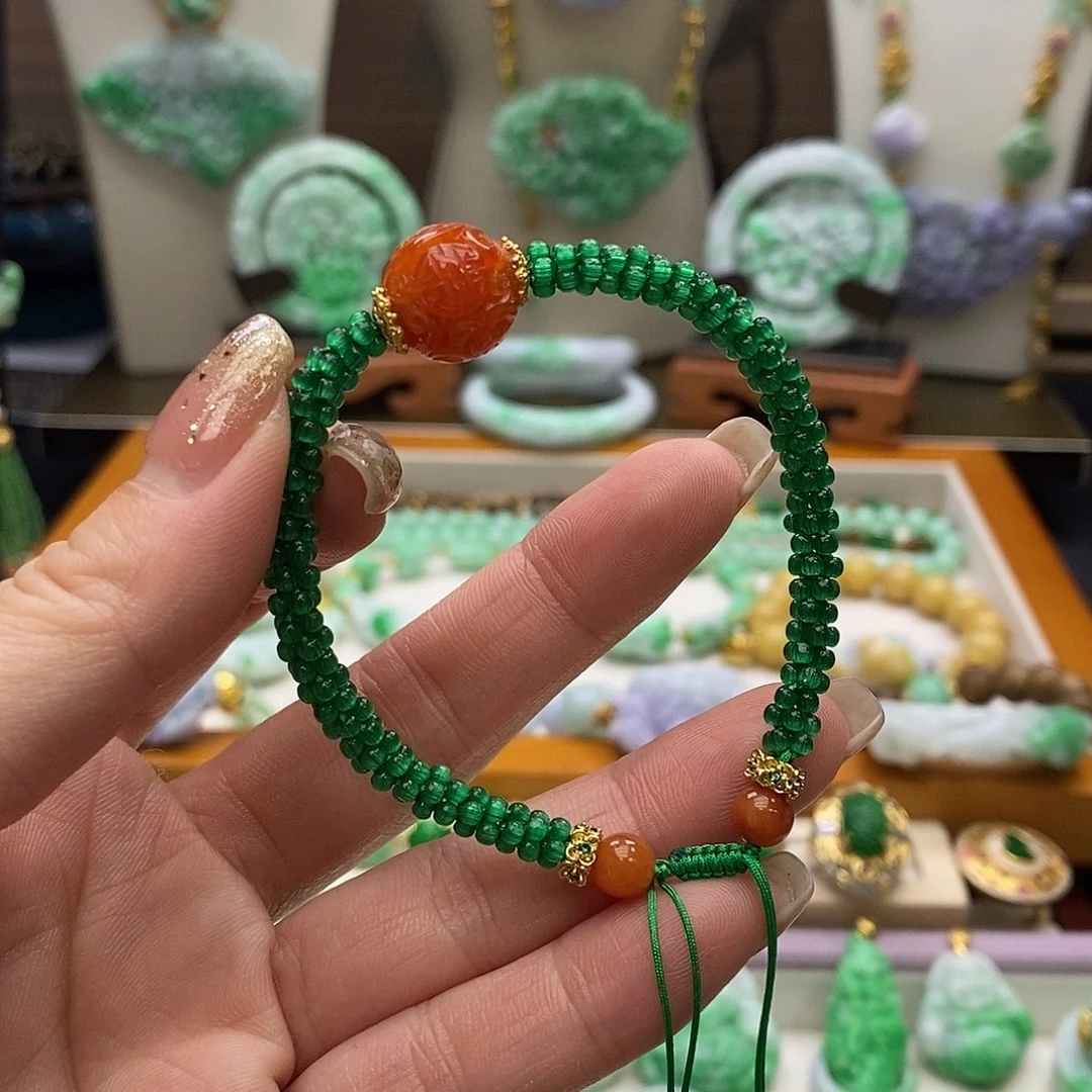 翡翠未镶嵌颈饰天然