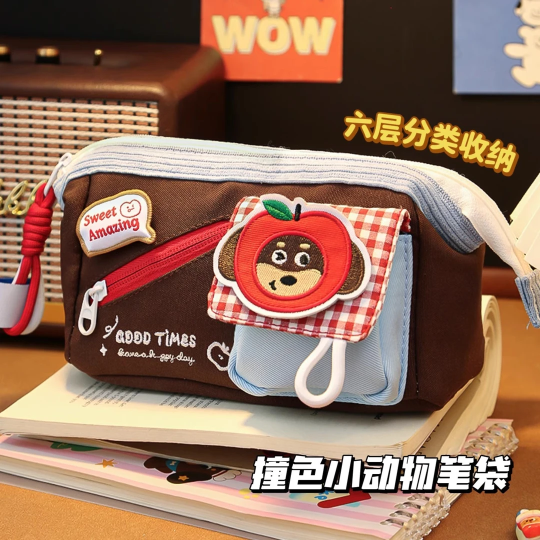 大容量笔袋初中女高级高颜值高中小学生小众超火2025款文具铅笔盒