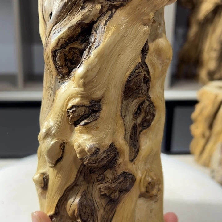 木石榴木榴疤茶桶笔筒