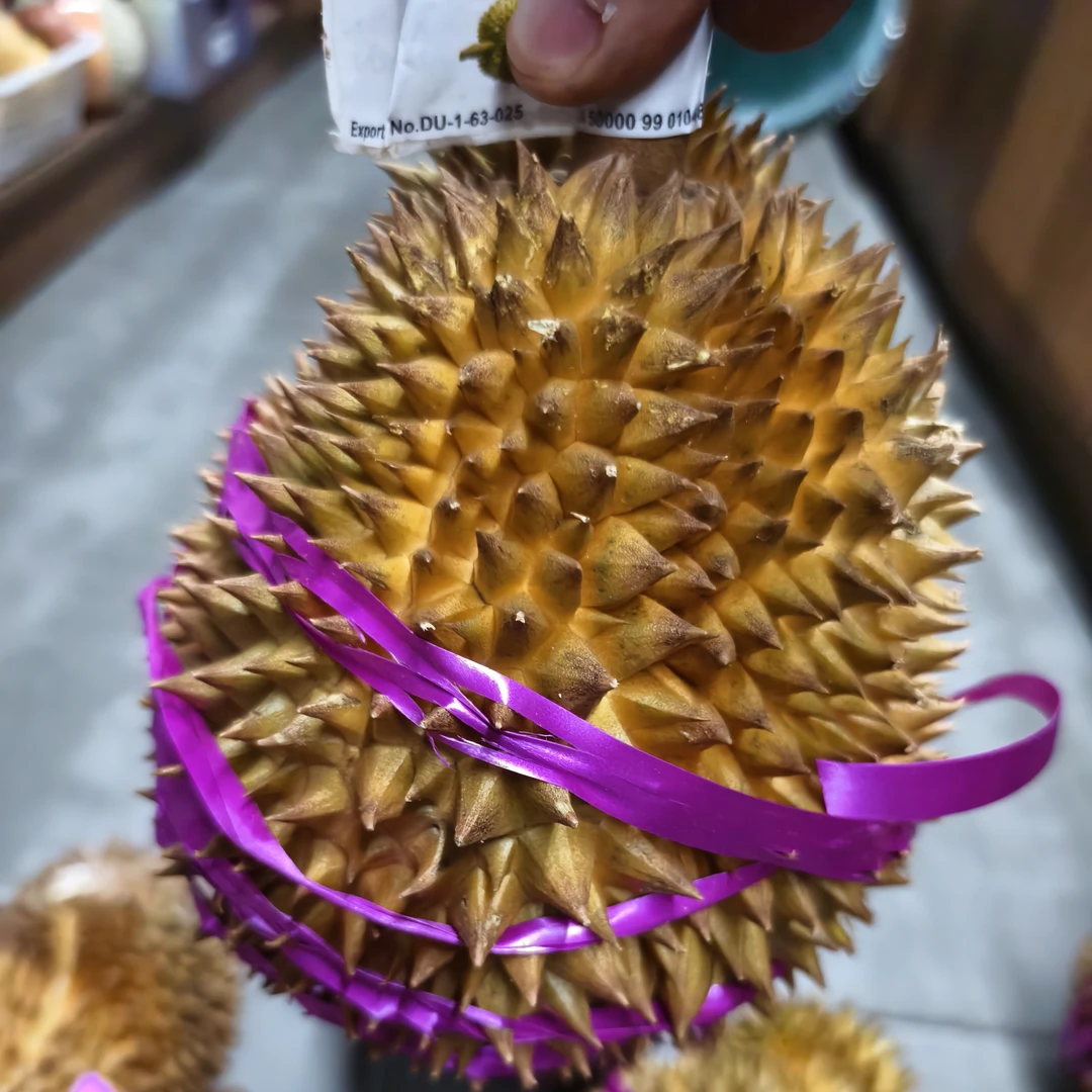 象王新鲜金枕榴莲核小(3斤-3.5斤)1个装金枕泰国