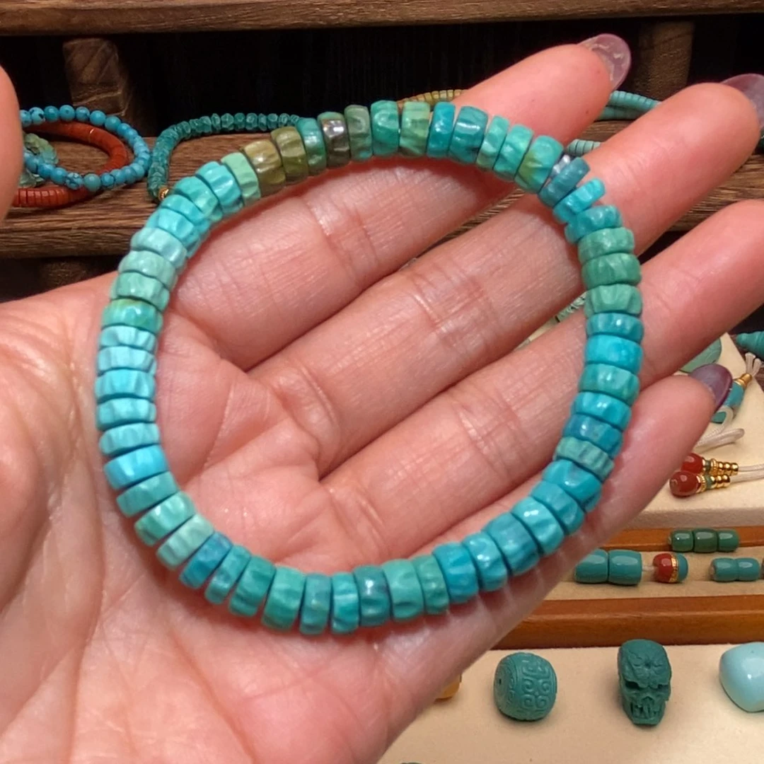 绿松石珠宝奇石未镶嵌