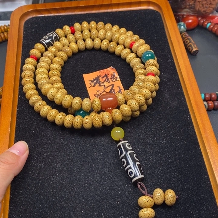吊坠星月菩提黄金籽星月12.5