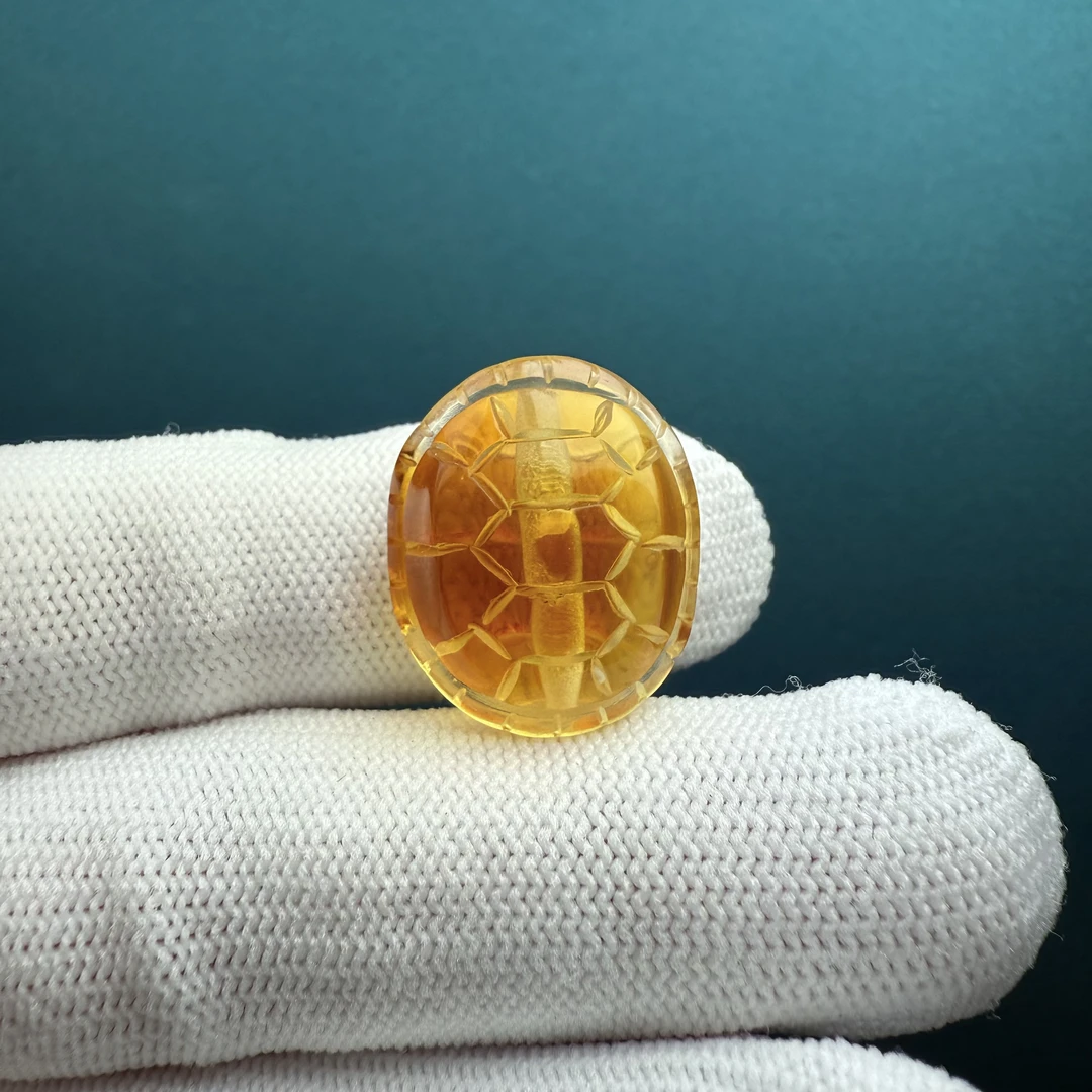 K1891天然原矿蜜蜡雕刻富甲 17*20*10mm一物一图 支持复检
