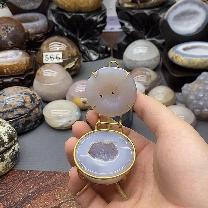 水晶摆件未镶嵌聚宝盆