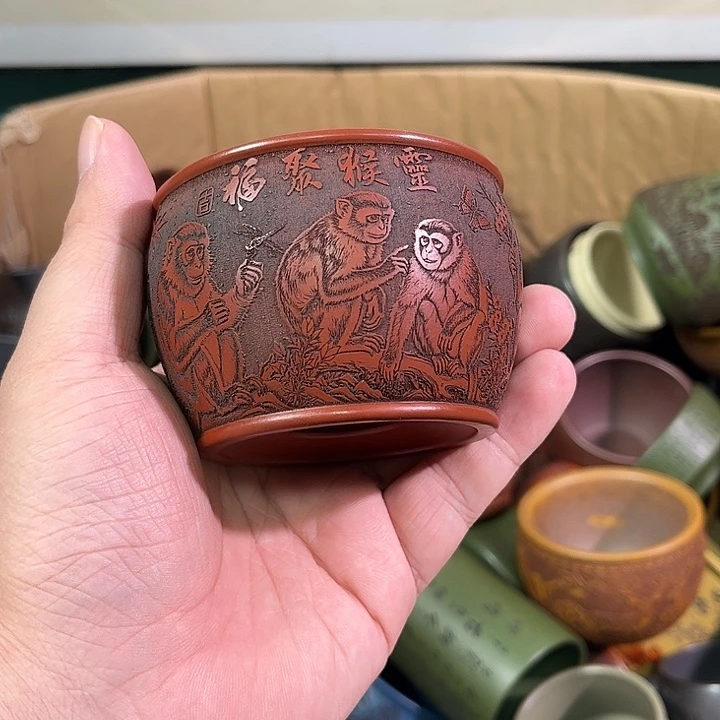 茶杯紫砂全手工紫砂主人杯