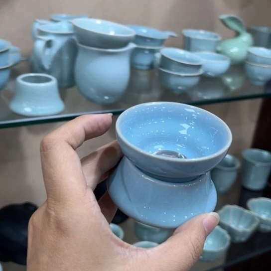 瓷片陶瓷茶具汝窑瓷器