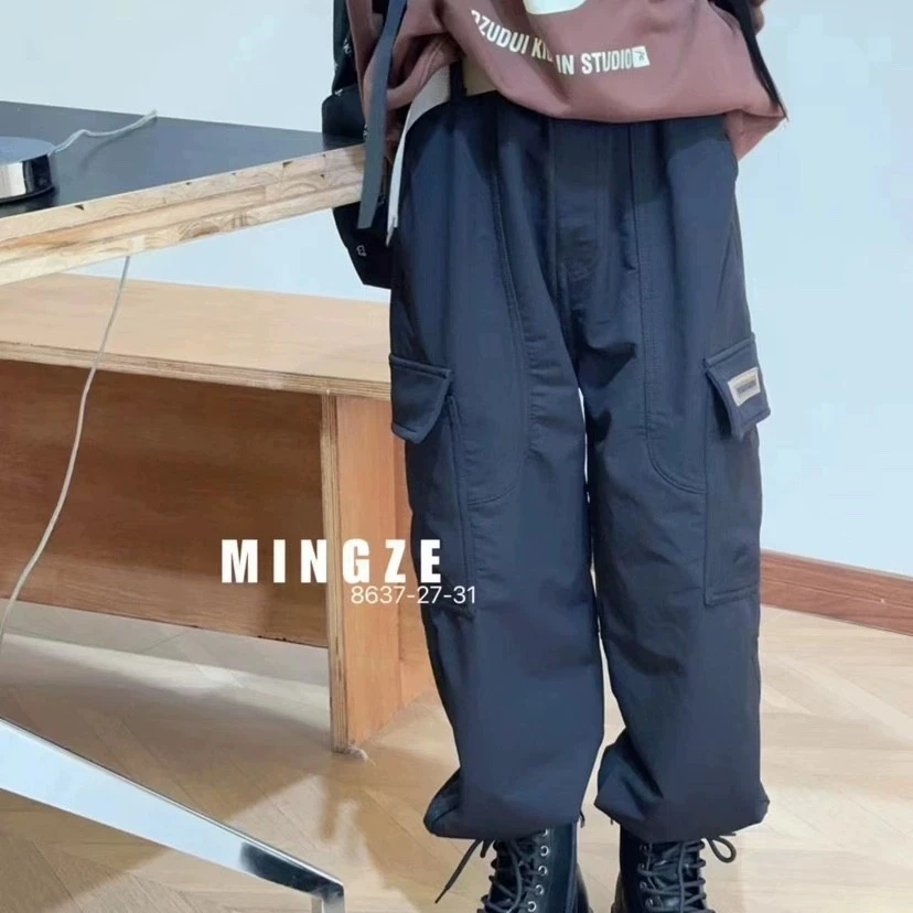 撤柜款反季秋冬款加厚工装裤男童女童同款断码