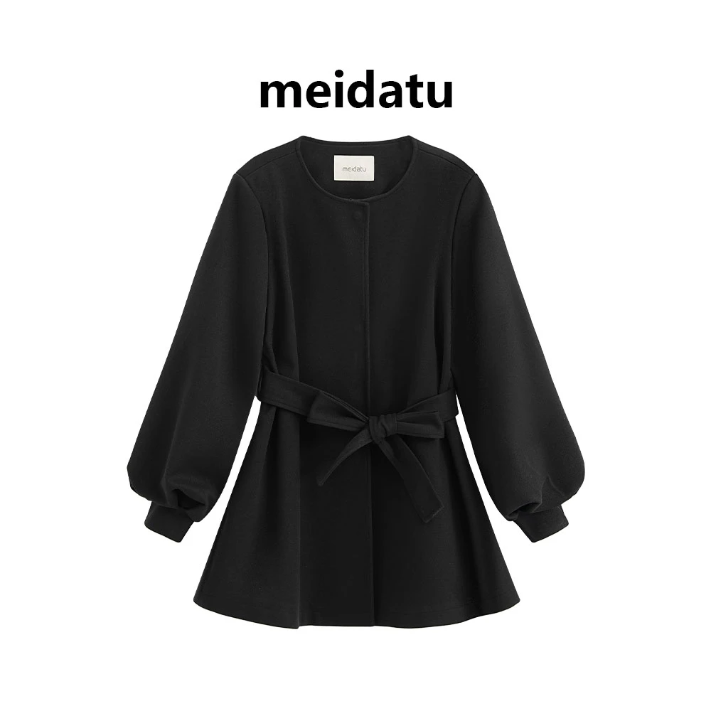 美哒兔（南韩女主）韩系时尚气质系带外套CK2894-27