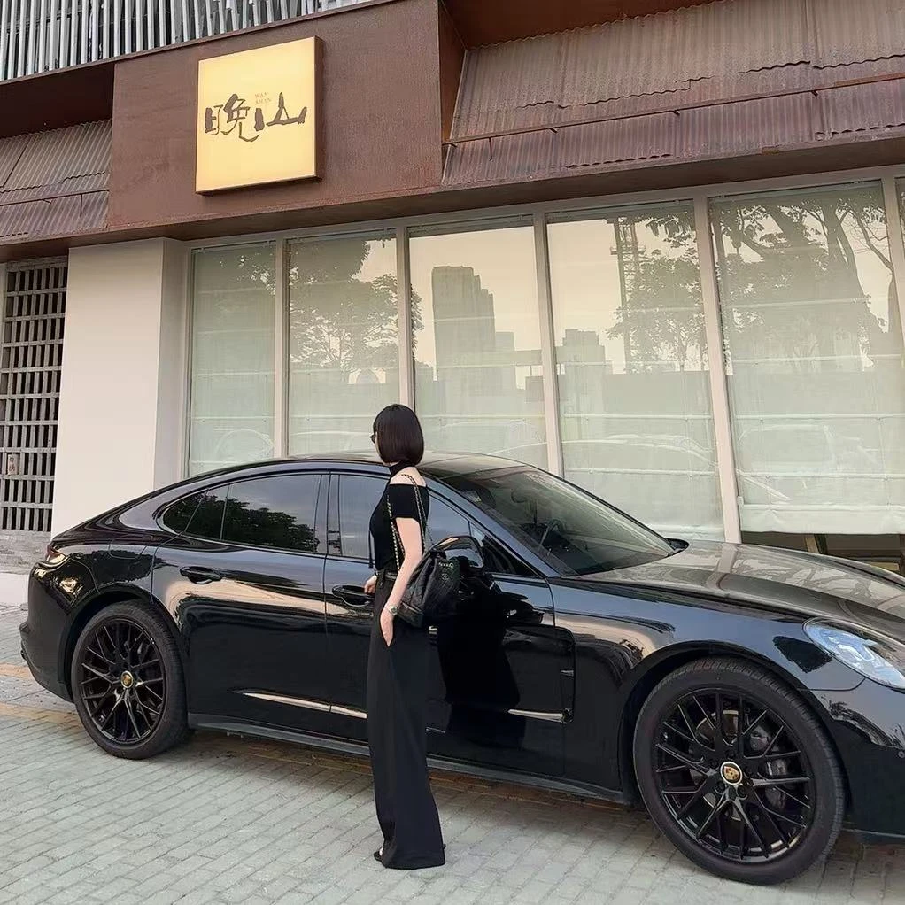 【Winnie】时装黑西裤 新款 中线设计感