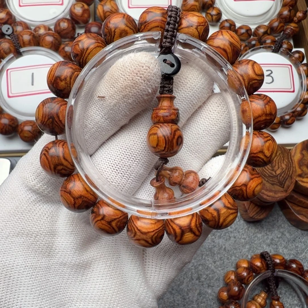 花****黄花梨/降香黄檀手串/手链1.2黄花梨精品对眼鬼脸手串