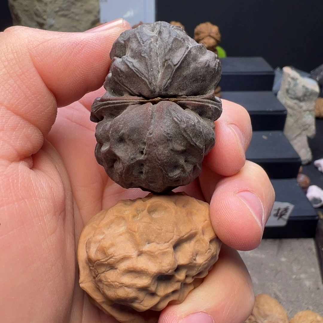 吊坠文玩核桃水晶元宝40mm