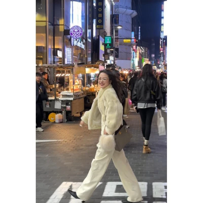 Singularity Me 11A 88128 獭兔毛立领细腻真毛精致保暖短款外套