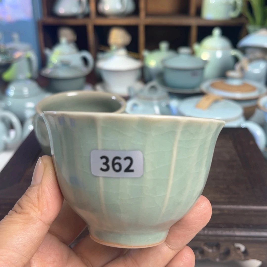 海***鬣汝州原矿原釉杯杯362