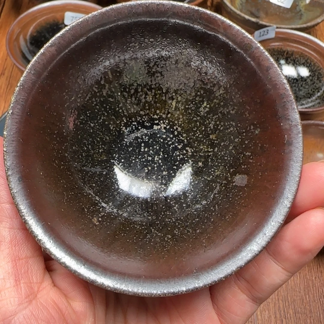 柴烧建盏茶盏茶杯749