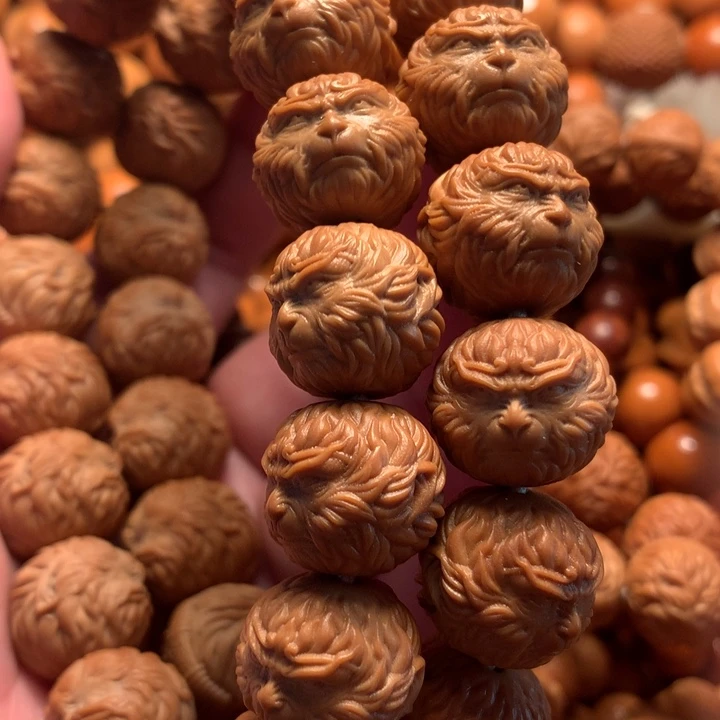 【闪购商品】猴头核桃手串1****华悟空