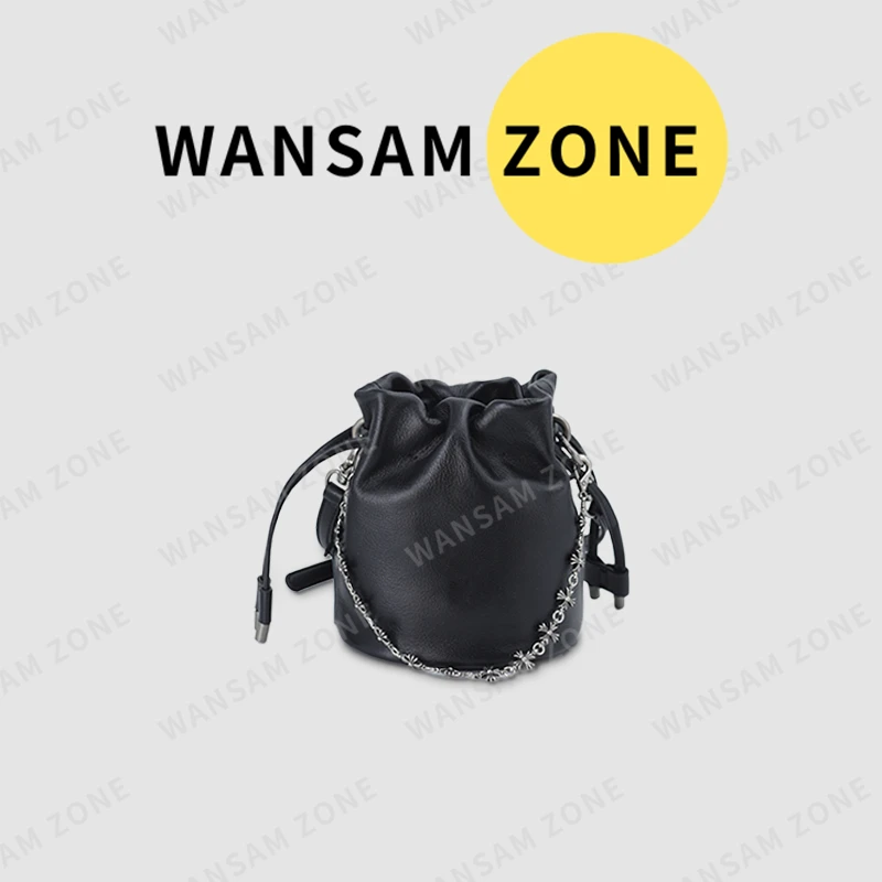 【水桶】十字小水桶小牛皮+链条，底长16cm可单肩可斜挎V624V635