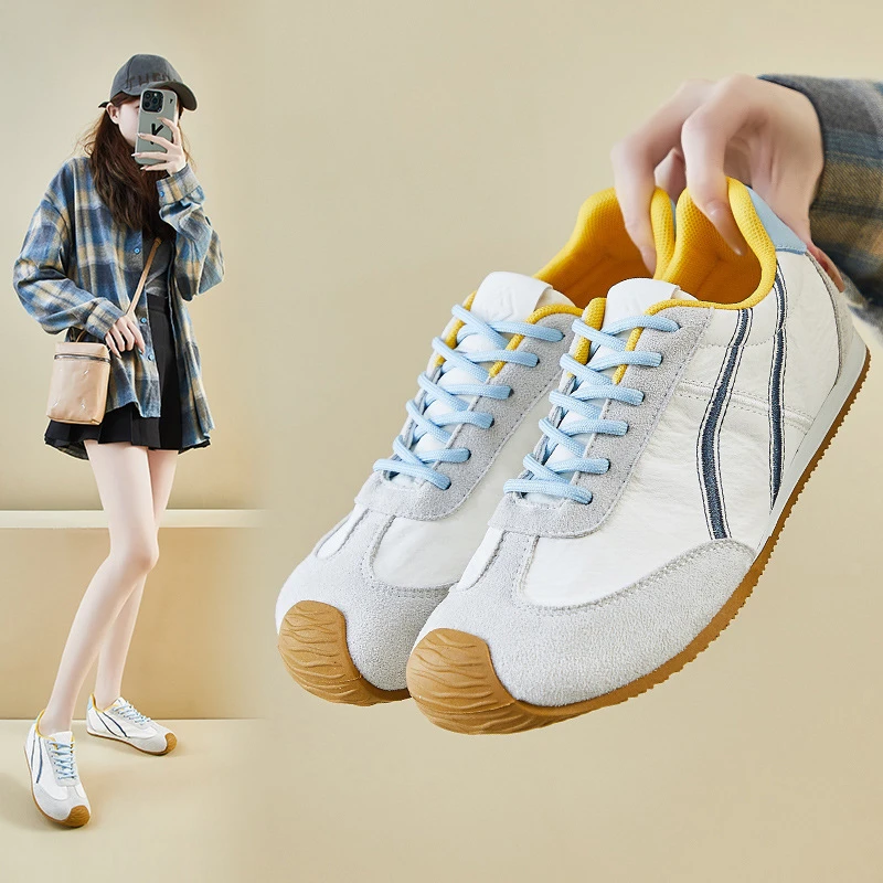 ins韩版德训鞋女潮2025春季增高新款学生跑步运动休闲街拍YL2007