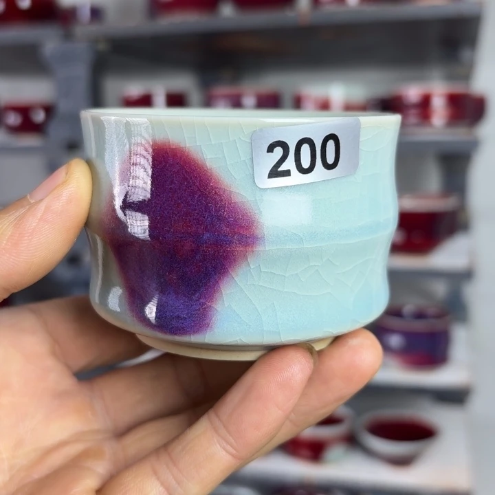 ****青200钧瓷原矿釉主人杯