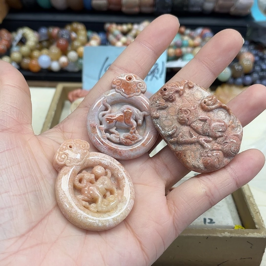 未镶嵌手串硅化珊瑚（珊瑚玉）夜*?479