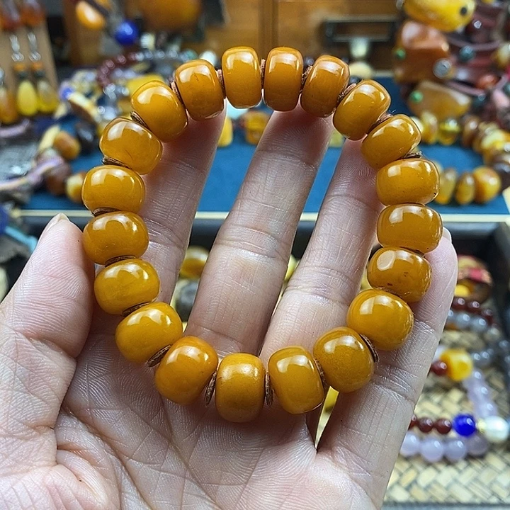 无***感手串蜜蜡未镶嵌手串