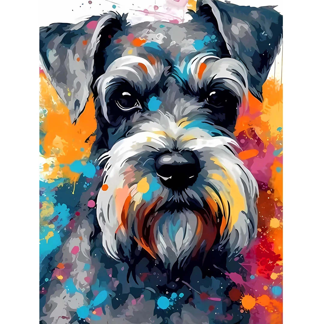 雪纳瑞成人解压玩具儿童益智玩具木质异形拼图diy新年礼物