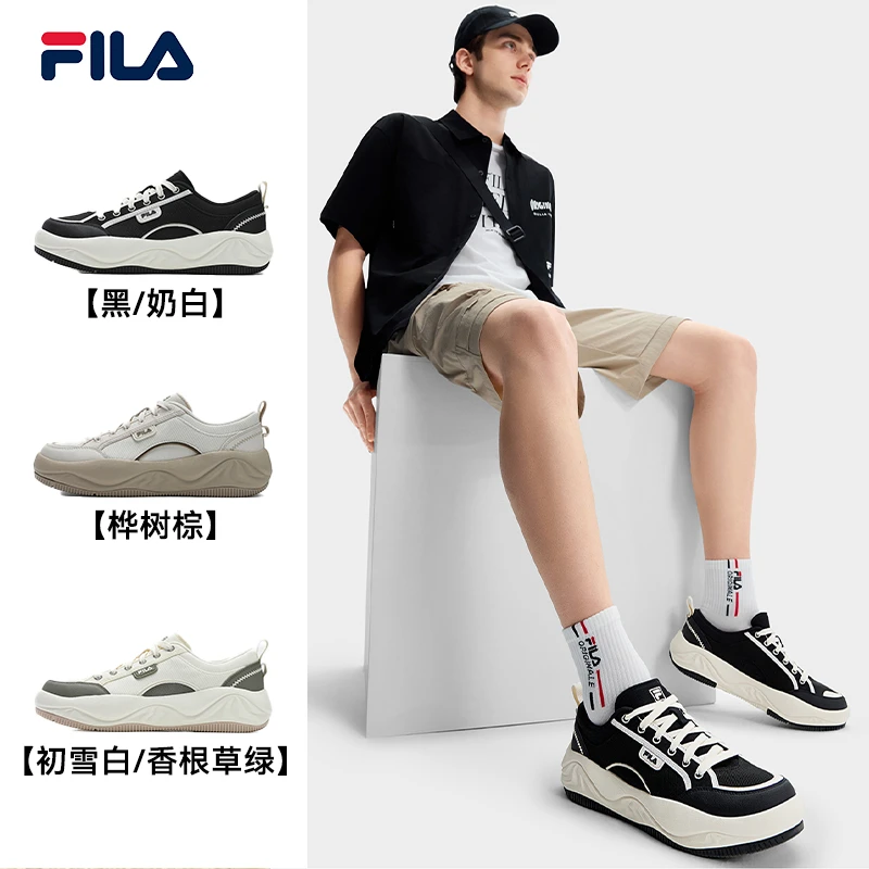 Fila/斐乐男鞋【COOKIES曲奇鞋】25夏季新款休闲帆布鞋F12M522301F