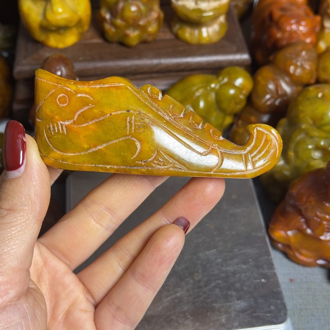 蛇纹石玉合金颈饰